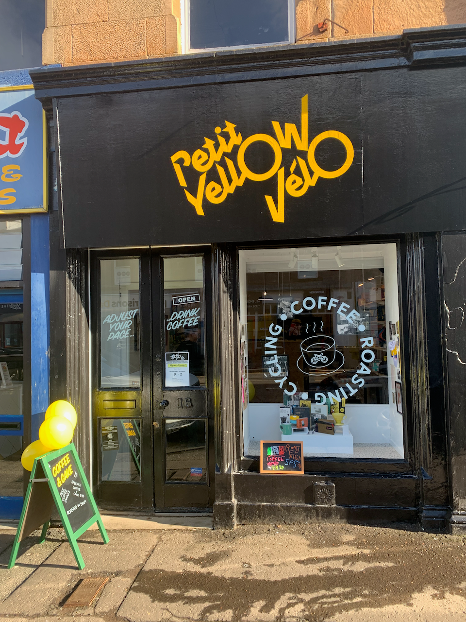 Petit Yellow Velo Shop Exterior